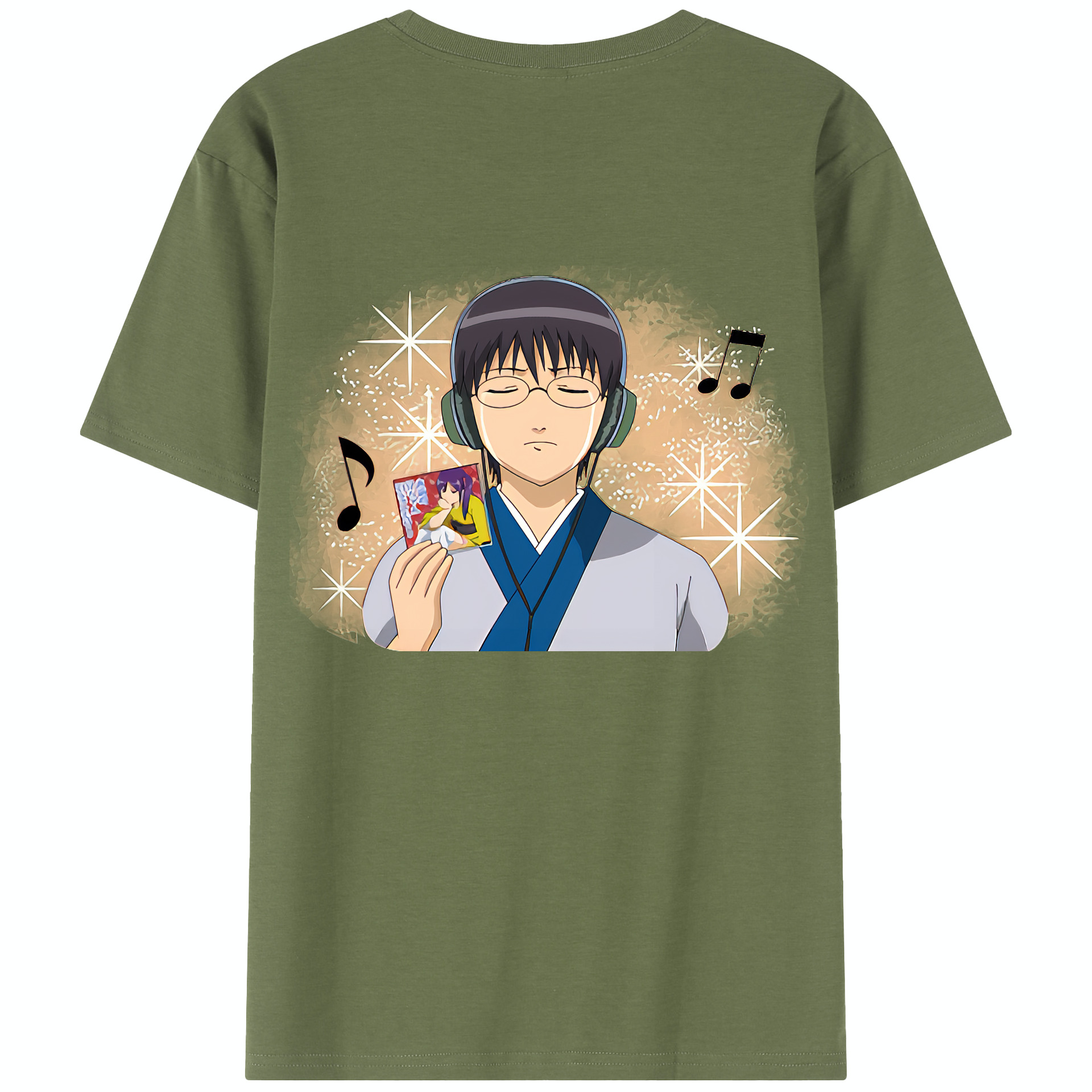 （画像用） ぎんたま 坂田銀時（さかたぎんとき） 神楽 志村新八（しむら しんぱち） GINTAMA Sakata Gintoki Kagura Shimura Shinpachi 綿100％半袖Tシャツ（背面プリント）